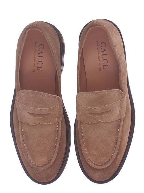 mocassino in camoscio brushed CALCE | X2097MACFOX CASTORO
